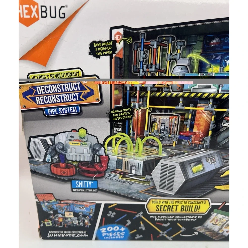 HEXBUG Junk Bots Factory Collection Rev's Secret Headquarters 200+ Pieces Set